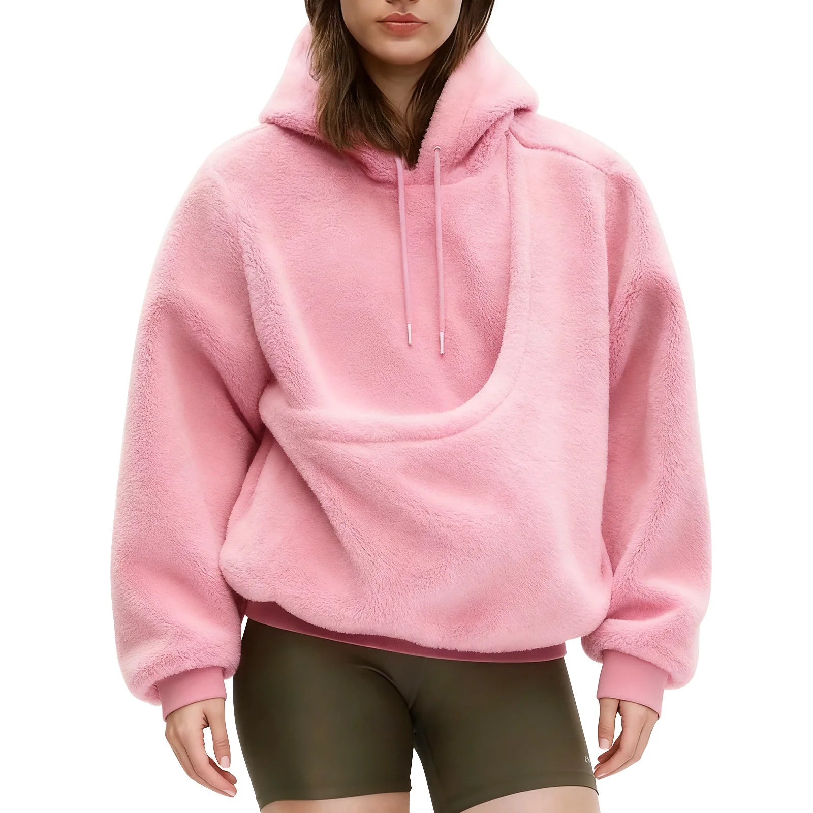 Long Sleeve Casual Hooded Sweatshirt with Relaxed Streetwear Styling