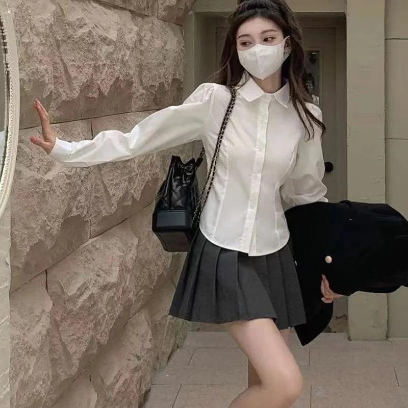 Women's Collared Long Sleeve Shirt