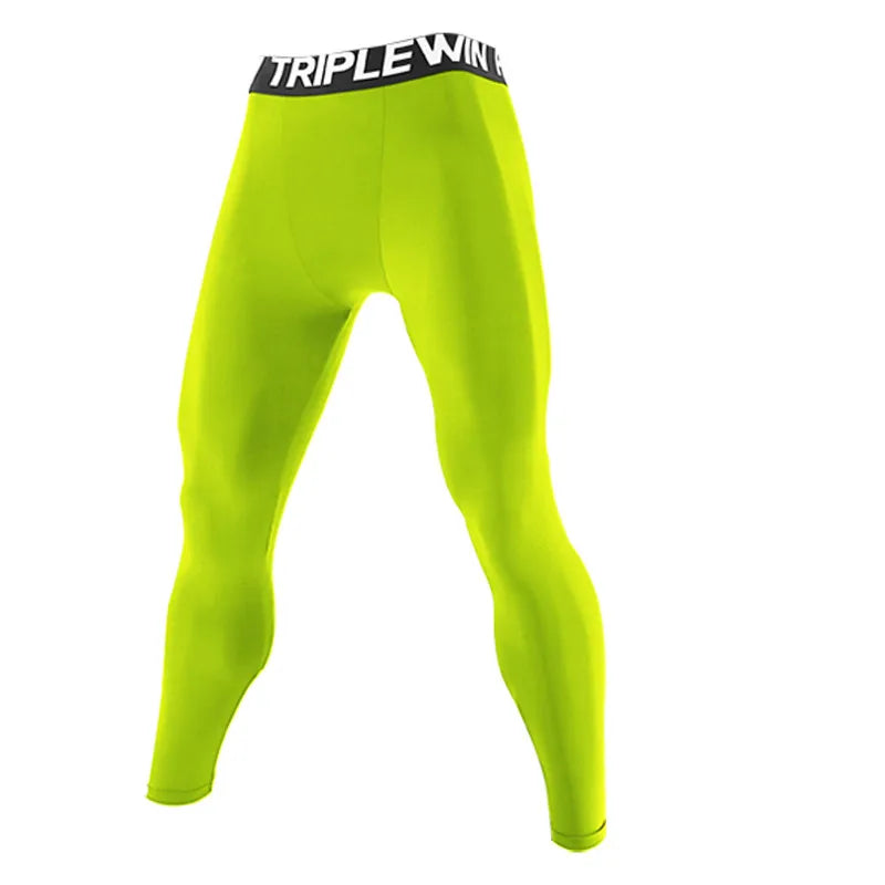 Men's Fitted Training Leggings for Gym and Running