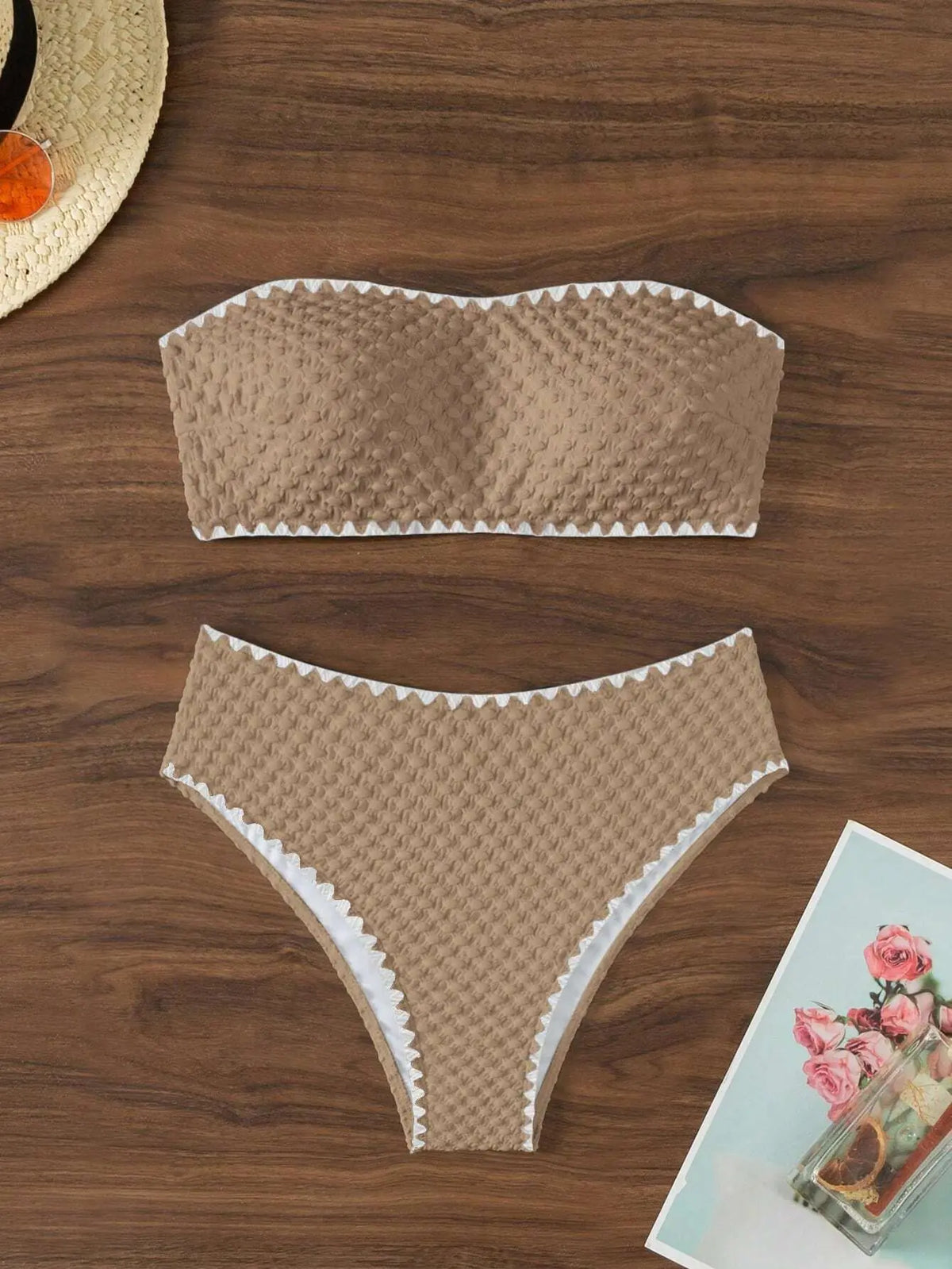 White Bandeau Bikini