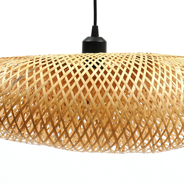Bamboo Lampshade Led Pendant Lamp Natural Rattan Wicker Ceiling Chandeliers Hand Woven Lighting E27 Fixtures Hanging Light