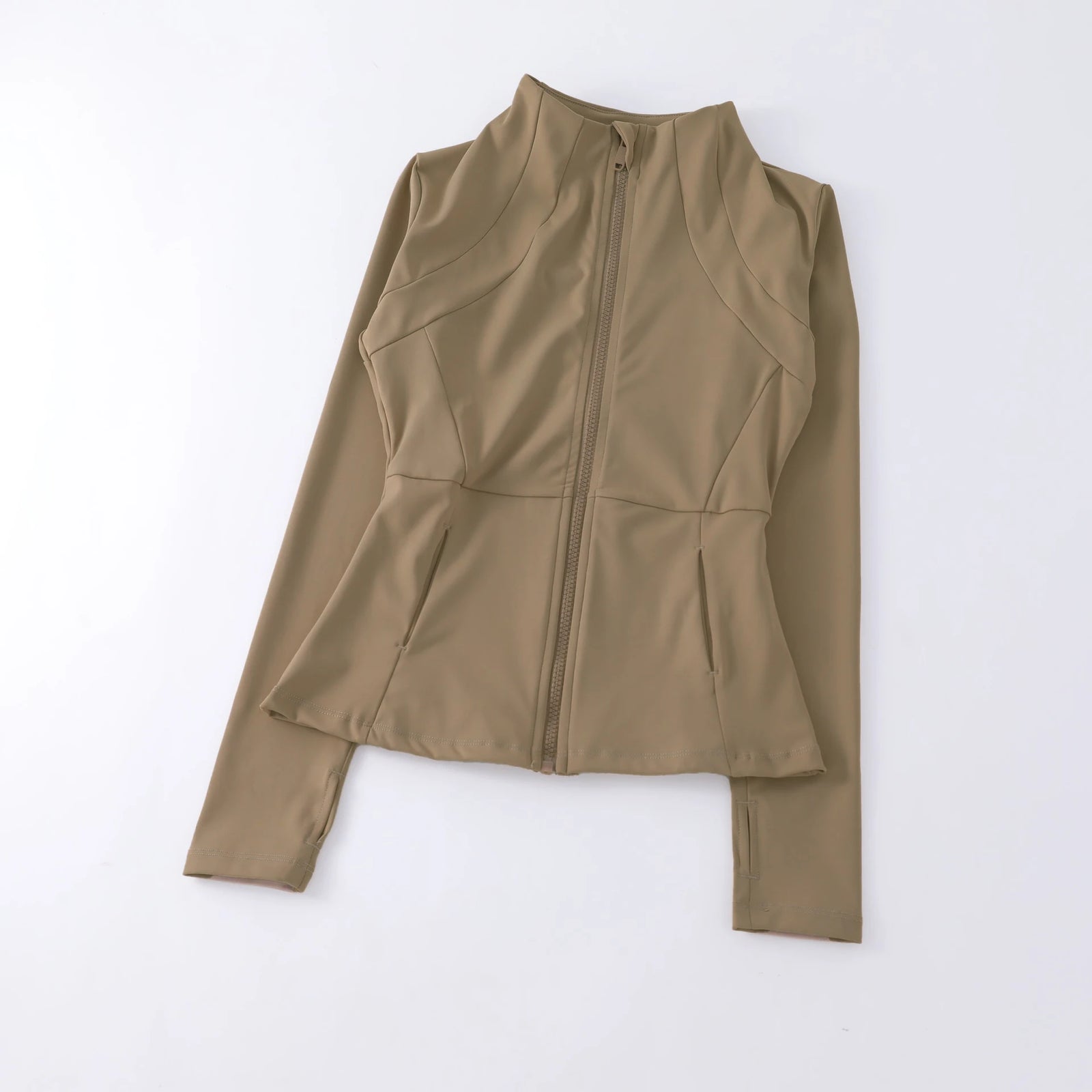 Women's Stand Collar Zip-Front Yoga Jacket