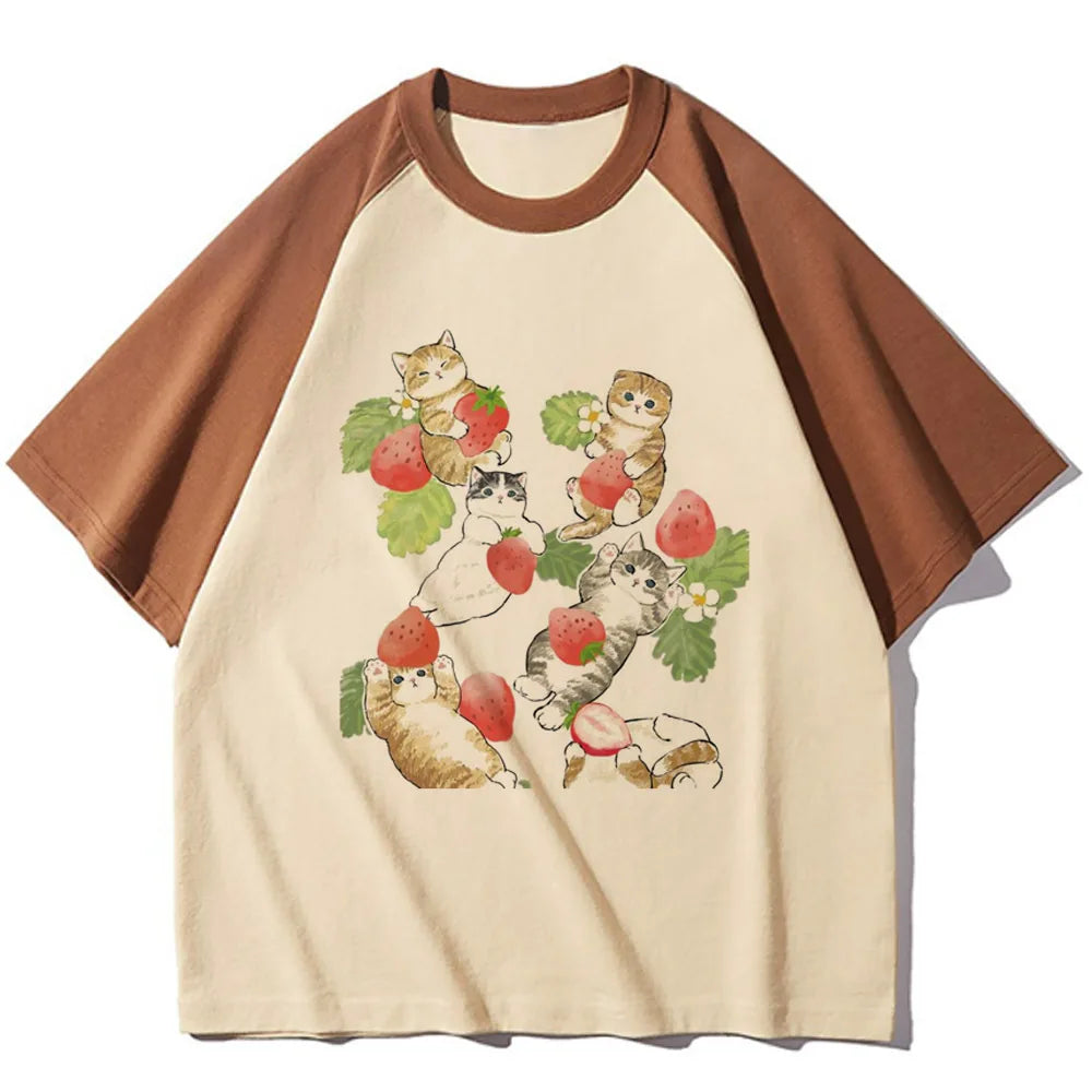 Strawberry Graphic Raglan Short-Sleeve T-Shirt