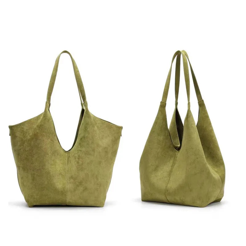 Women's Soft Shoulder Tote Bag with Carry Handles and Multiple Shapes