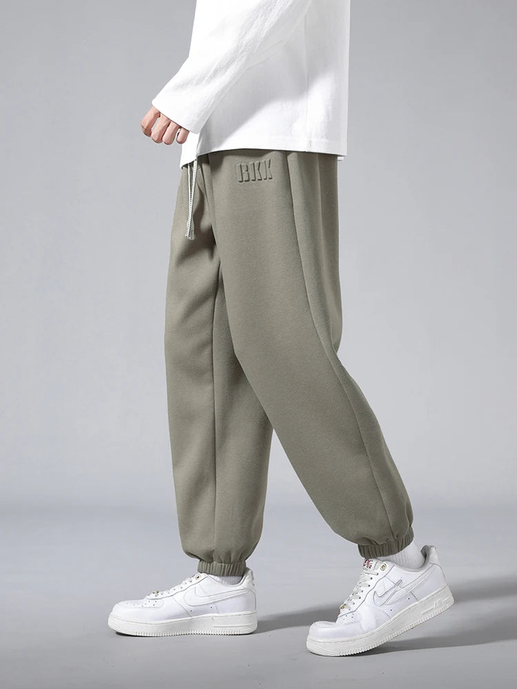 Men's Elastic Waist Loose Fit Casual Pants For Everyday Wear