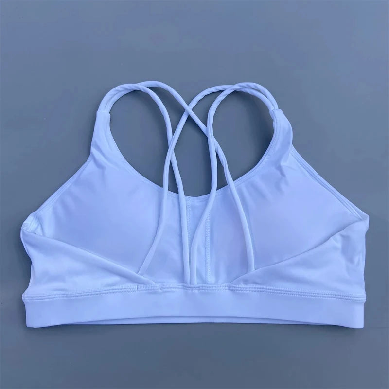 Women's Multi Strap Cross Back Sports Bra