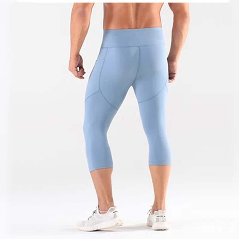 Panelled Cropped Training Leggings with Original Size and Style Options