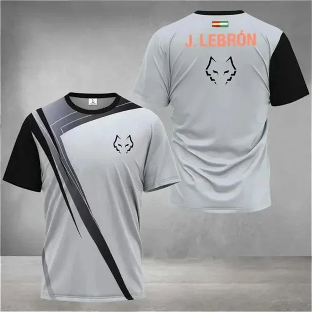 Gradient Court Sports Short Sleeve Jersey For Sports Outfits