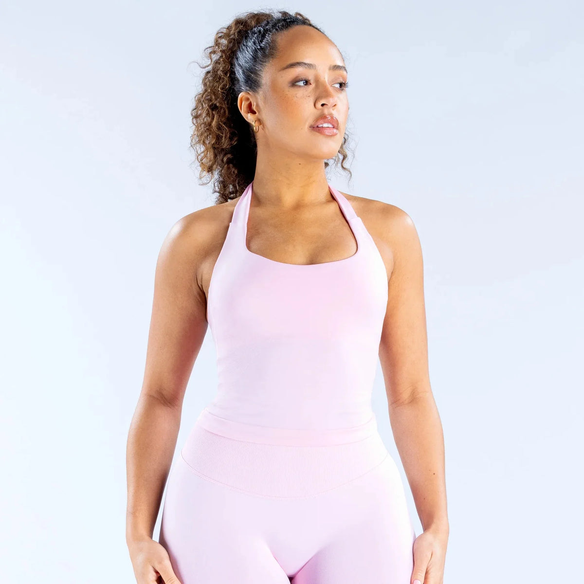 Women's Halter Neck Longline Tank Top
