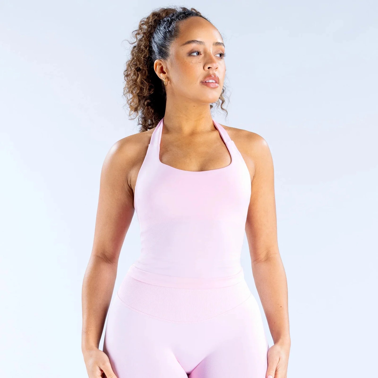 Women's Halter Neck Longline Tank Top