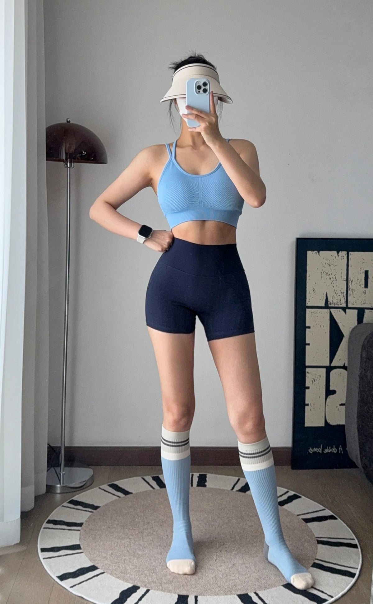 Women's Ribbed Scoop Neck Sports Bra