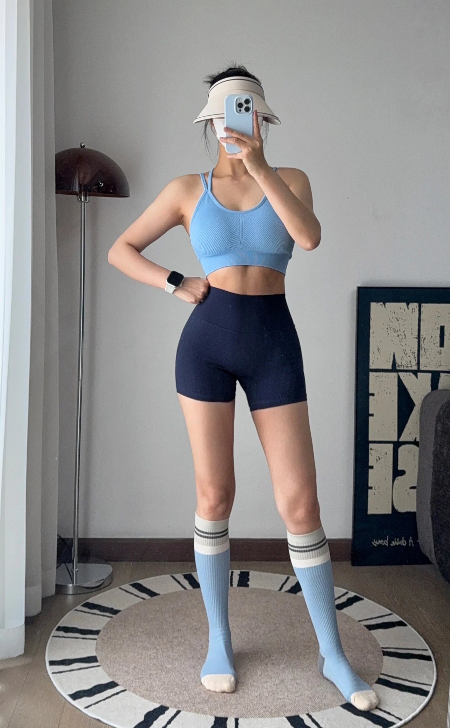 Women's Ribbed Scoop Neck Sports Bra
