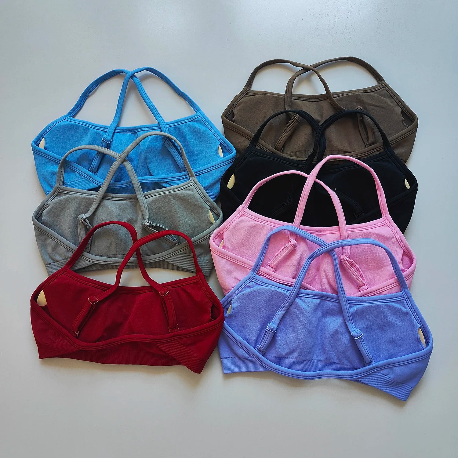 Women's Thin Strap Cross Back Sports Bra