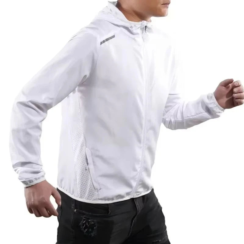 Women's Hooded Long Sleeve Zip Front Jacket For Workout Outfits