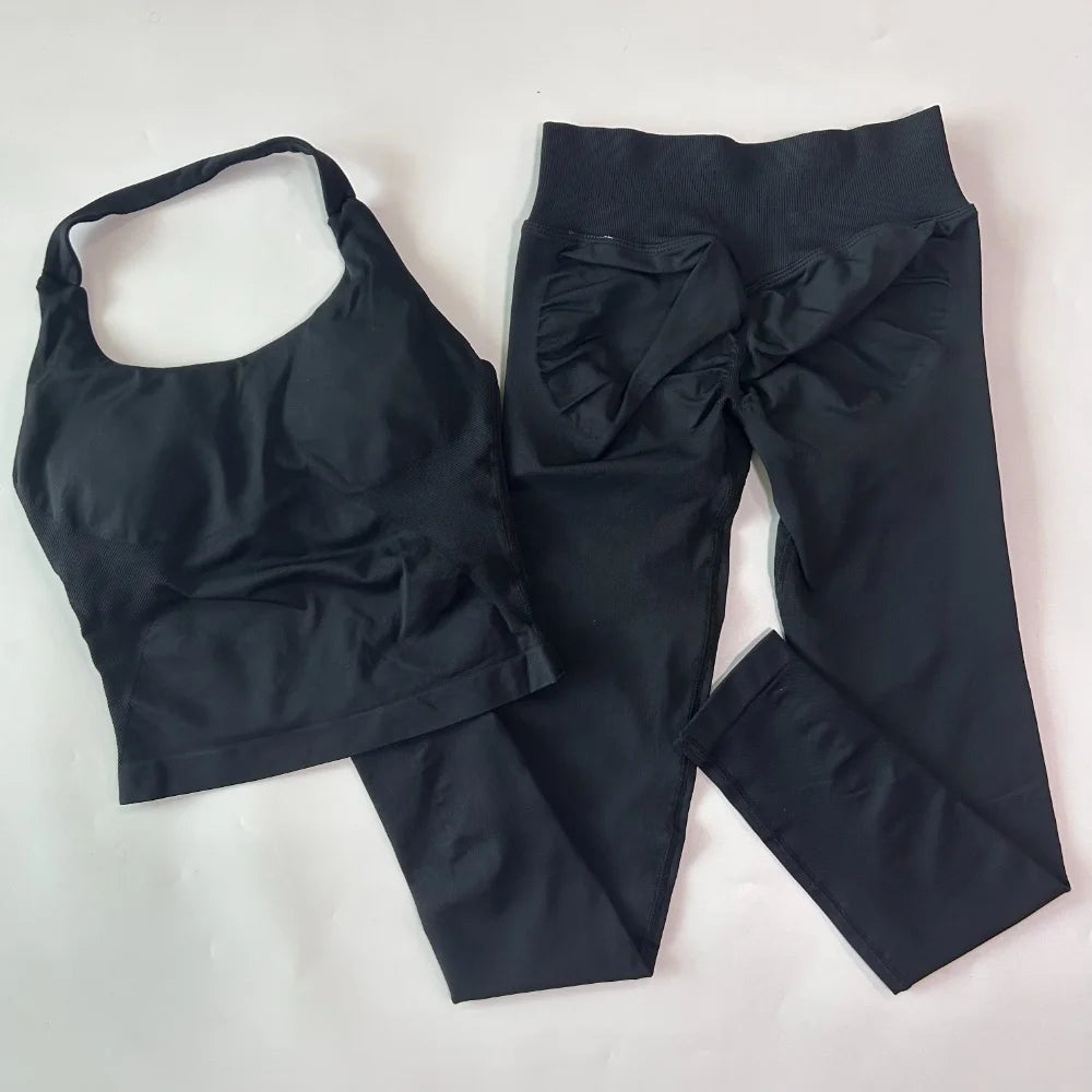 Women's Tank And Shorts Yoga Set For Workout Outfits