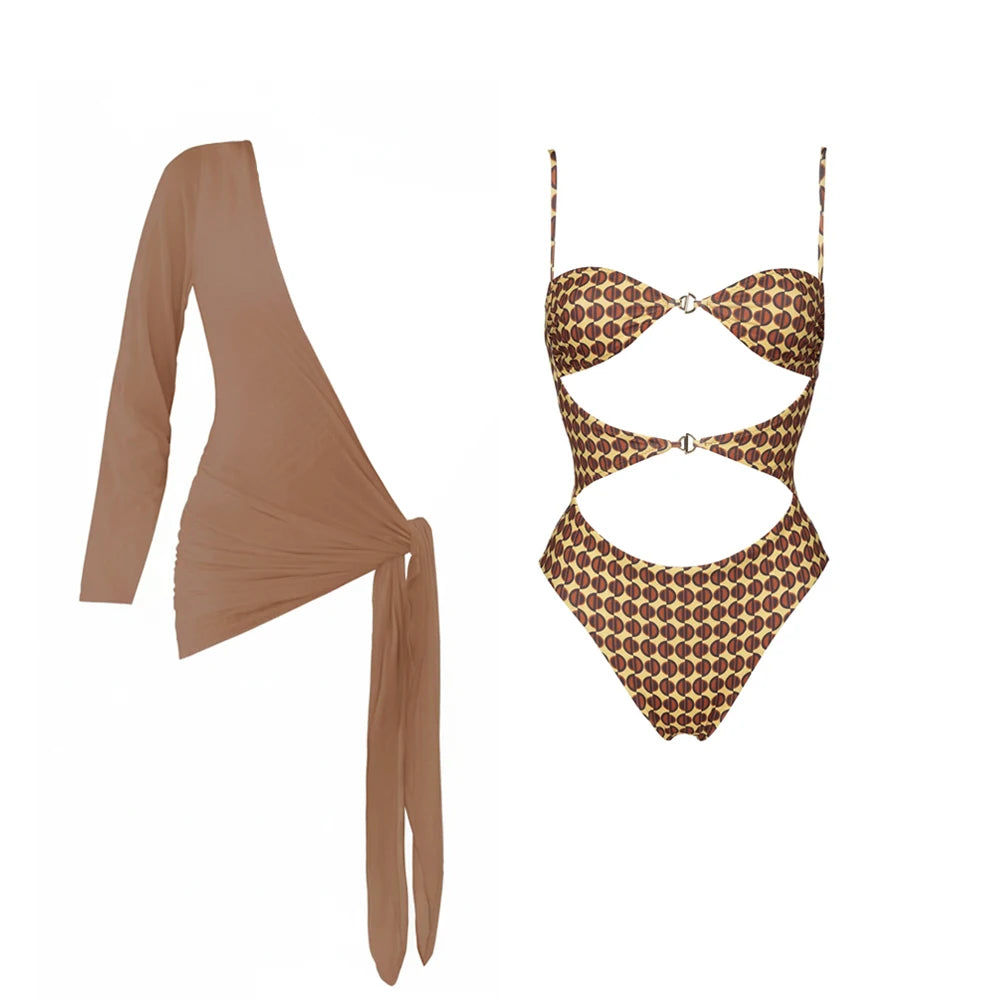 Halter Bikini with Matching Cover-Up Pants