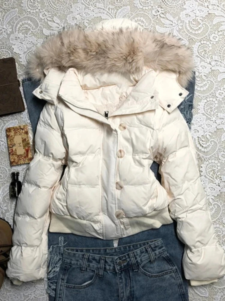 Fluffy Trim Long Sleeve Full Zip Casual Hoodie