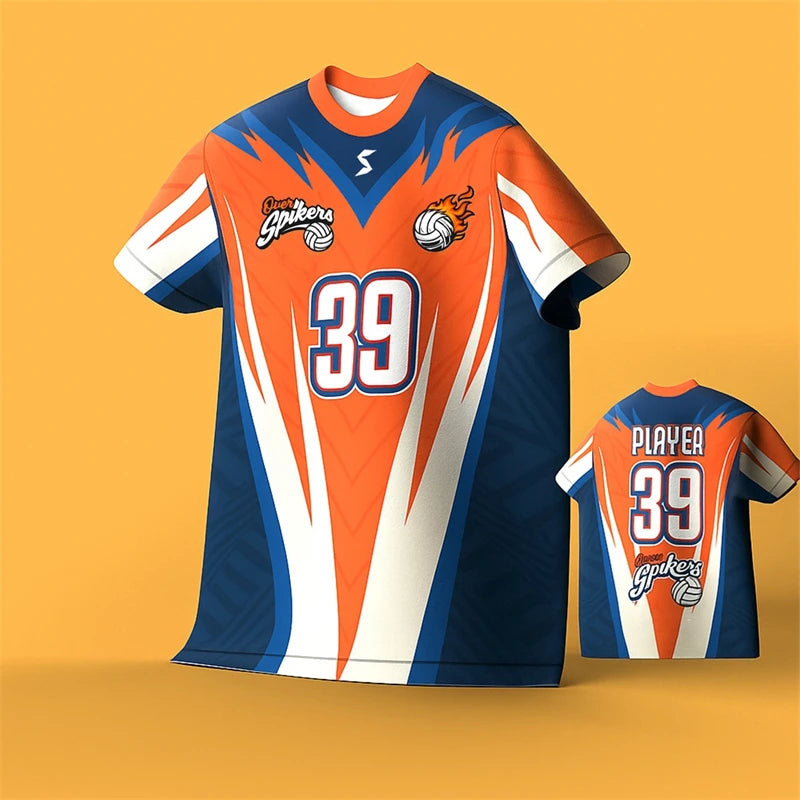 Anime Number Volleyball Short Sleeve Jersey For Sports Outfits