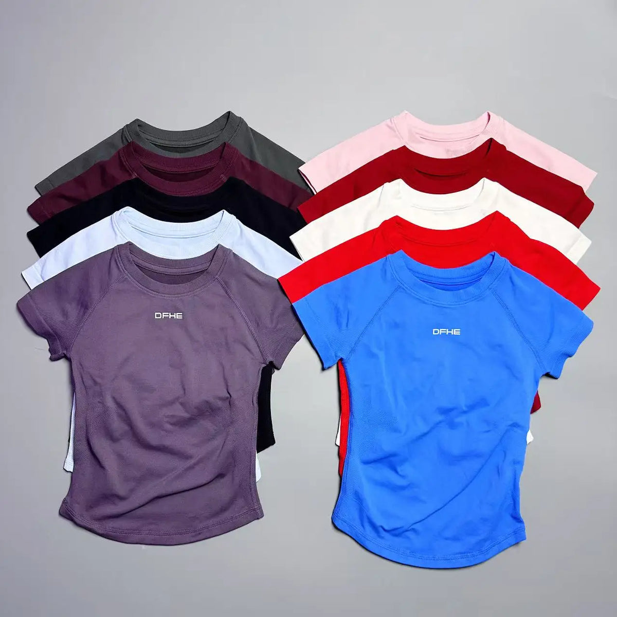 Women's Crew Neck Short Sleeve Sports T-shirt For Workout Outfits