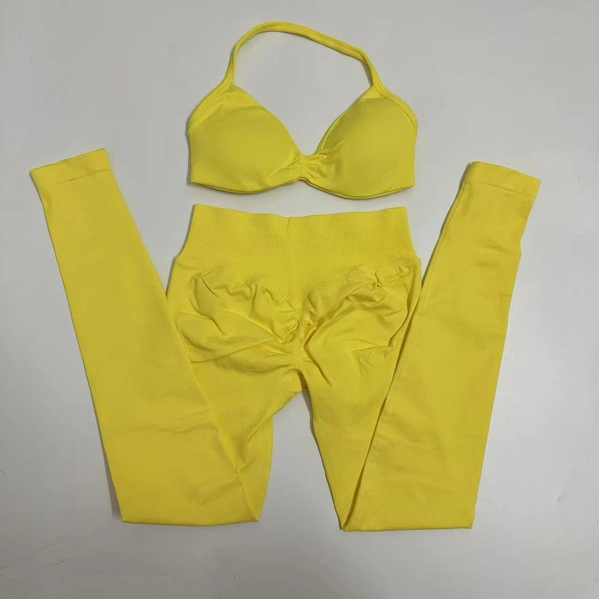 Women's Strappy Bra And Leggings Yoga Set For Workout Outfits