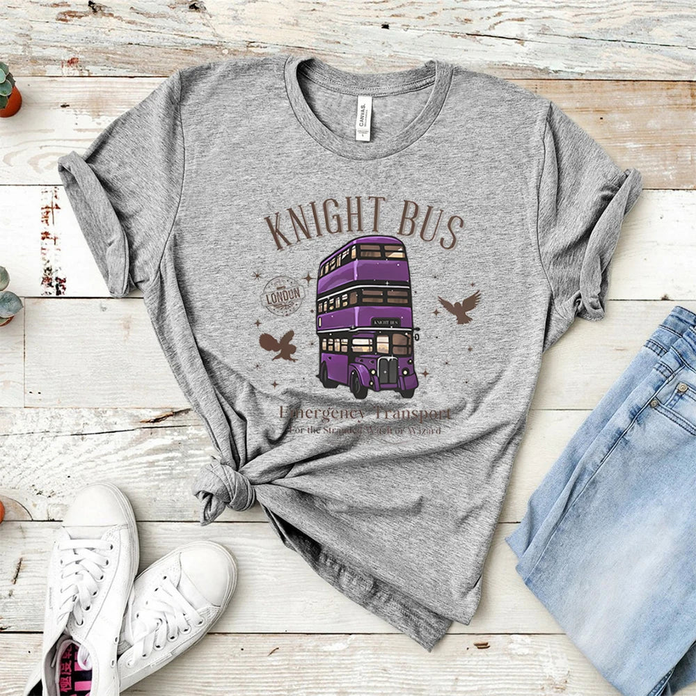 Knight Bus Graphic Crewneck T-Shirt