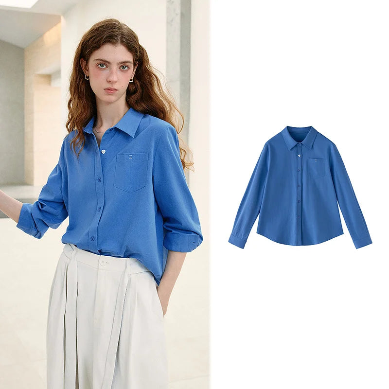 Women's Collared Long Sleeve Shirt