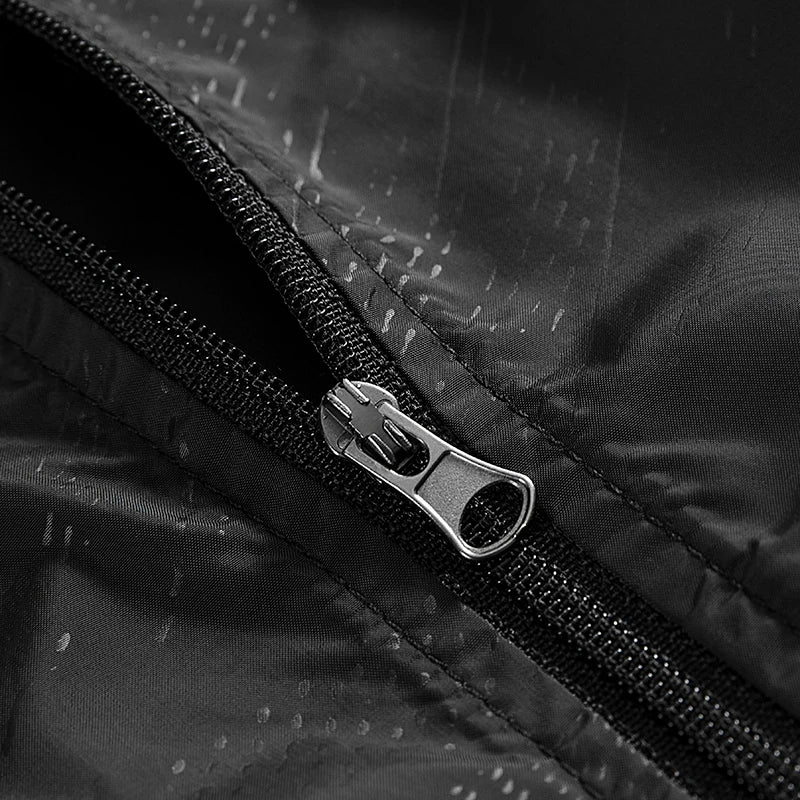 Hooded Long Sleeve Full Zip Outdoor Hiking Jacket with Pockets