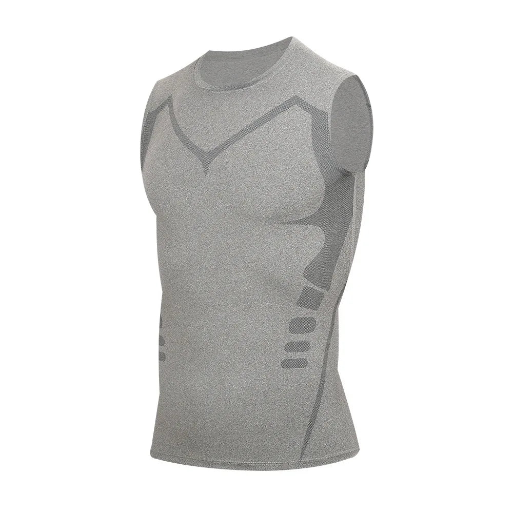 Fitted Sports Compression Shirt with Original Sleeve Style Options