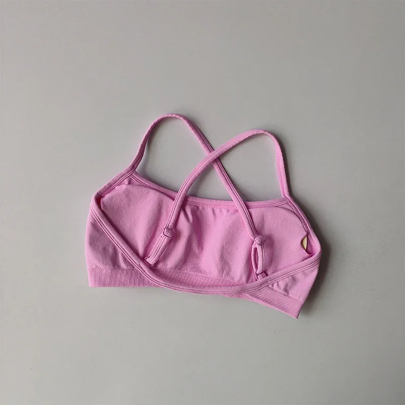 Women's Strappy Sports Bra with Separate Shorts Options