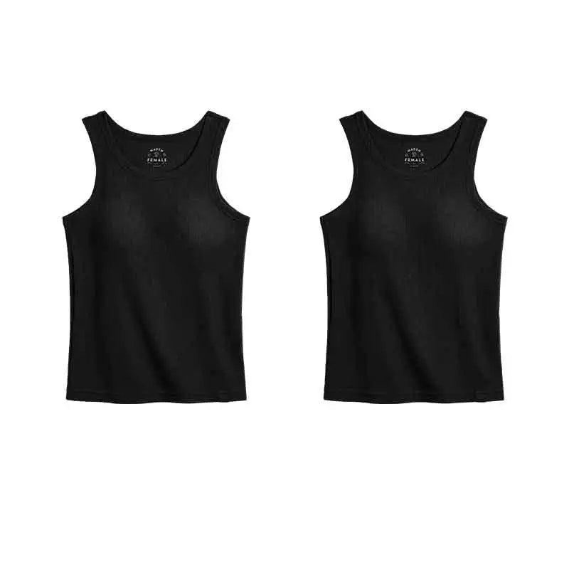 Women's V-Neck Knit Tank Top with Sleeveless Design and Simple Shape