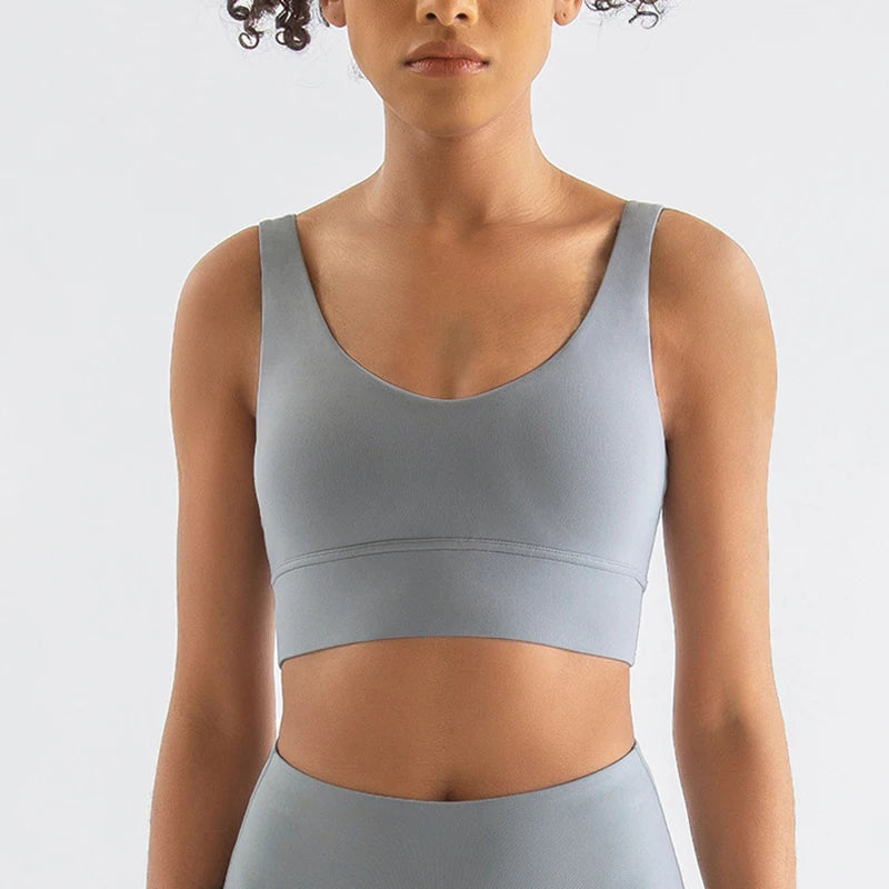 Women's Scoop Neck Racerback Sports Bra