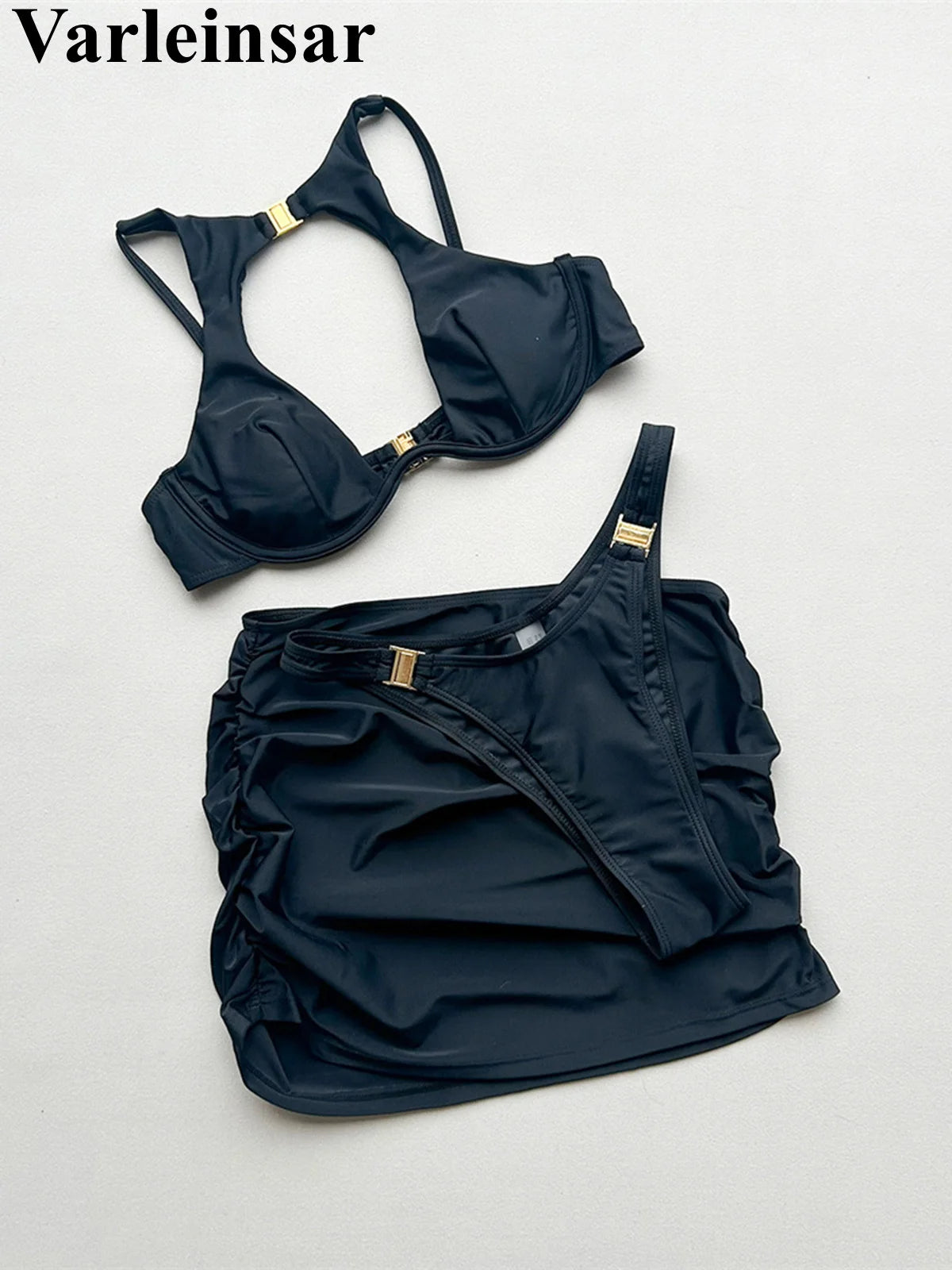 Underwire Cutout Bikini with Skirt