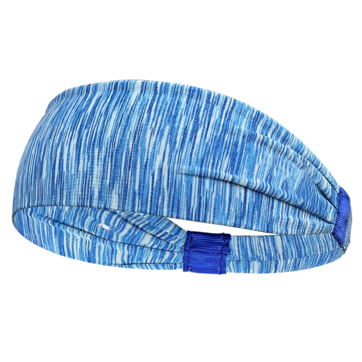 Elastic Sports Headband with Wide Fabric Band for Hair Control