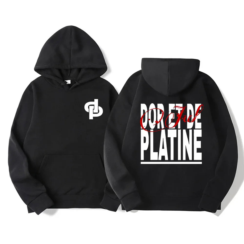 Long Sleeve Casual Hooded Sweatshirt with Relaxed Streetwear Styling