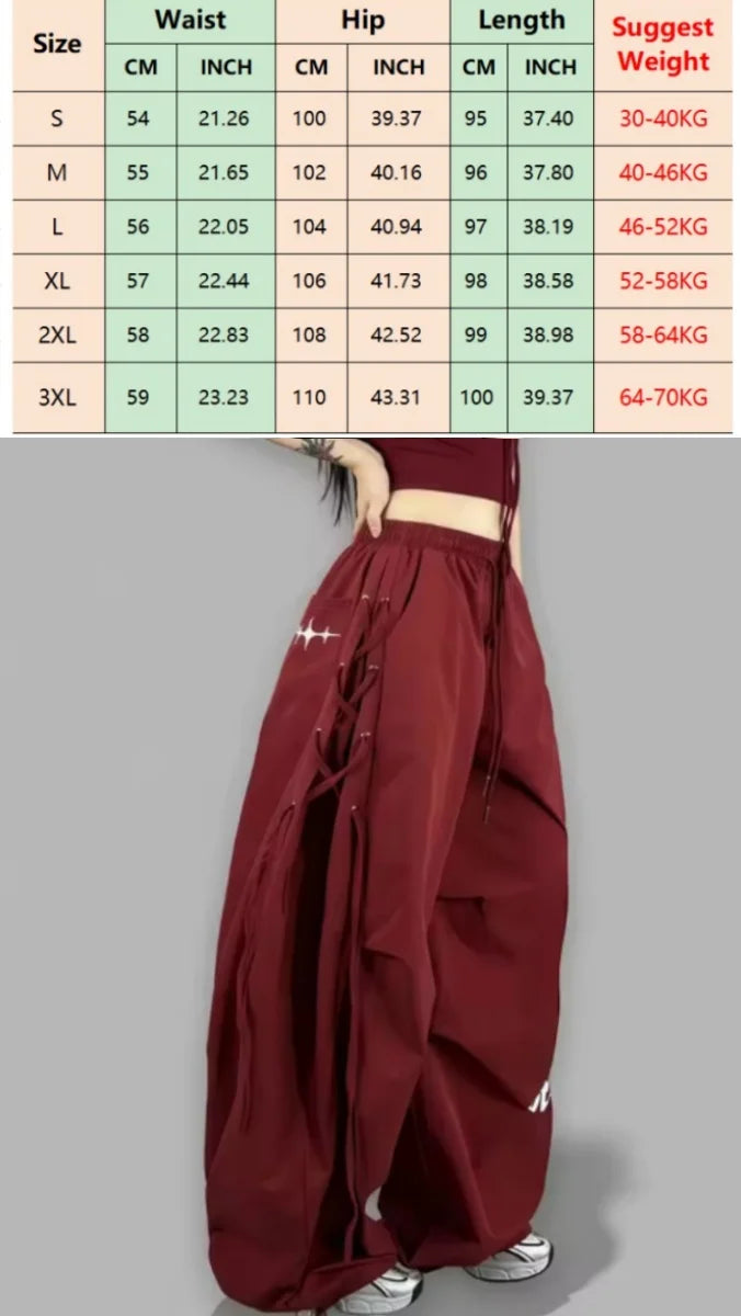 Women's Loose Wide Leg Pants with Contrast Stripe Style Options