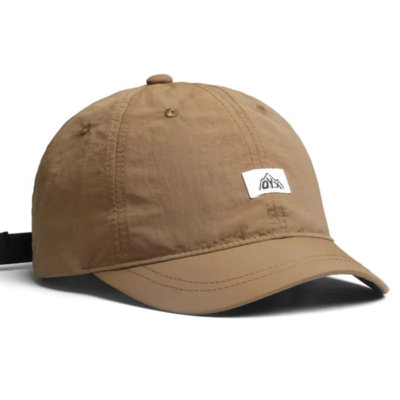 Unisex Adjustable Baseball Cap with Curved Brim and Front Patch