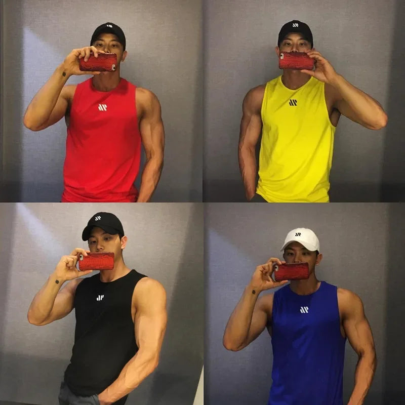 Men's Scoop Neck Gym Tank Top