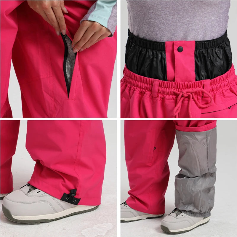 Full Length Loose Fit Ski and Snowboard Winter Pants