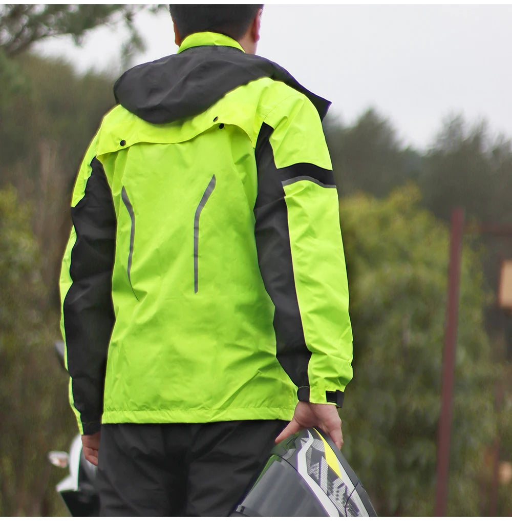Outdoor Hooded Jacket and Trouser Clothing Set with Style Options