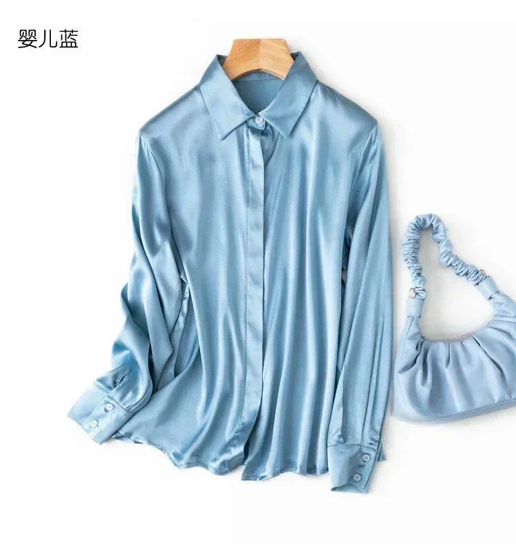 Women's Collared Long Sleeve Shirt