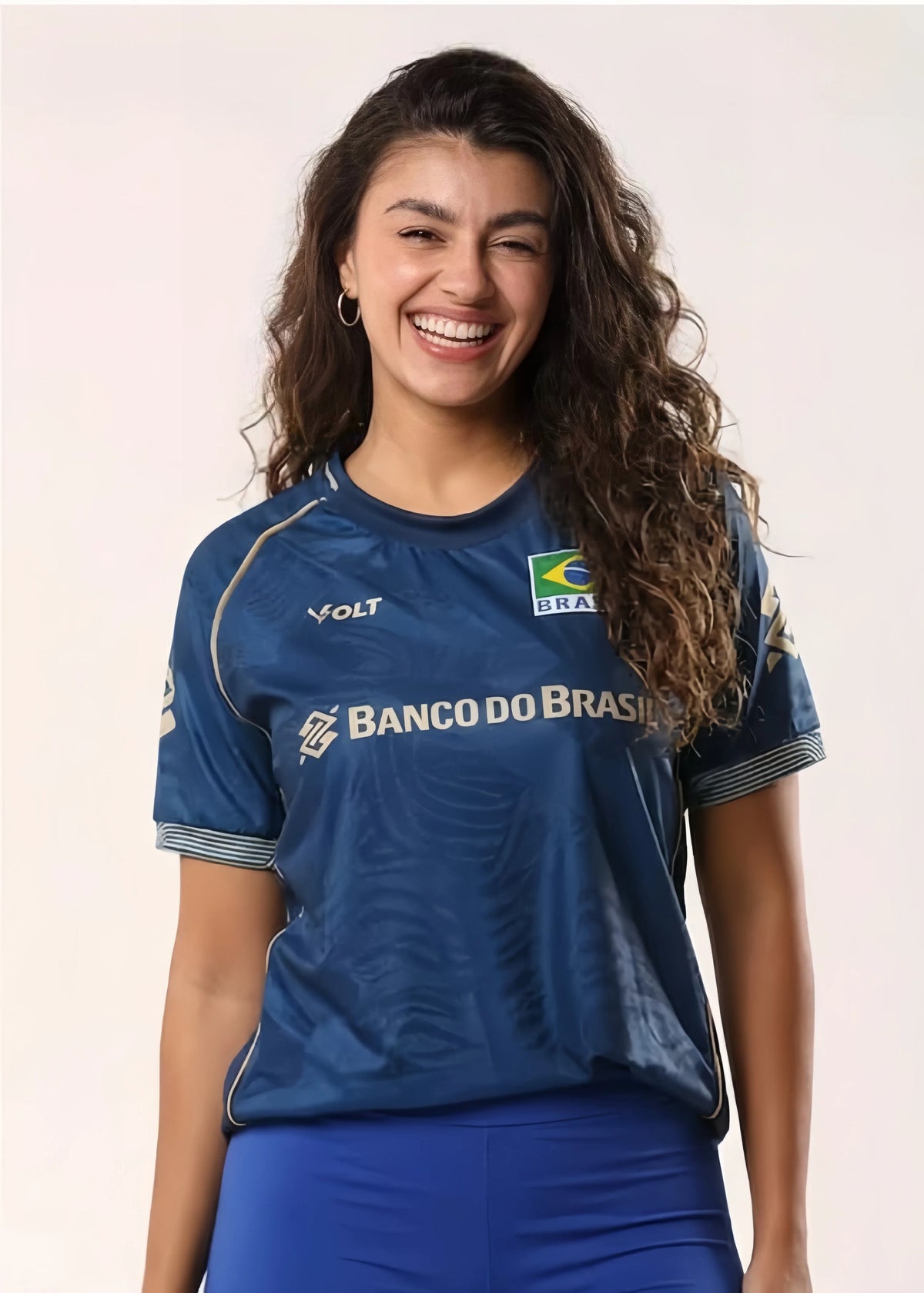 Brazil Graphic Volleyball Short Sleeve Jersey For Sports Outfits