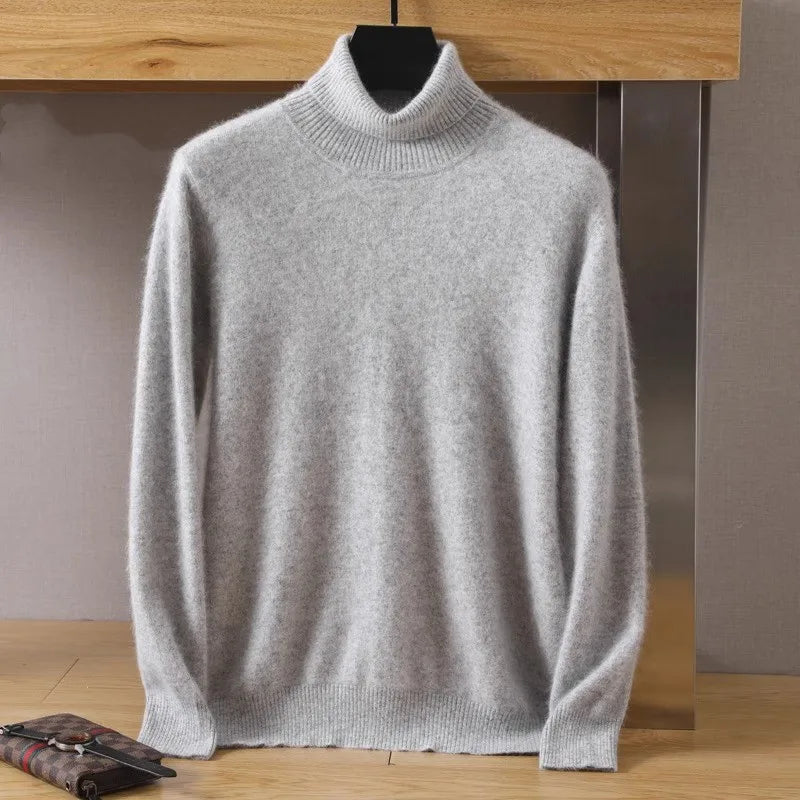 Men's Turtleneck Long Sleeve Knit Sweater