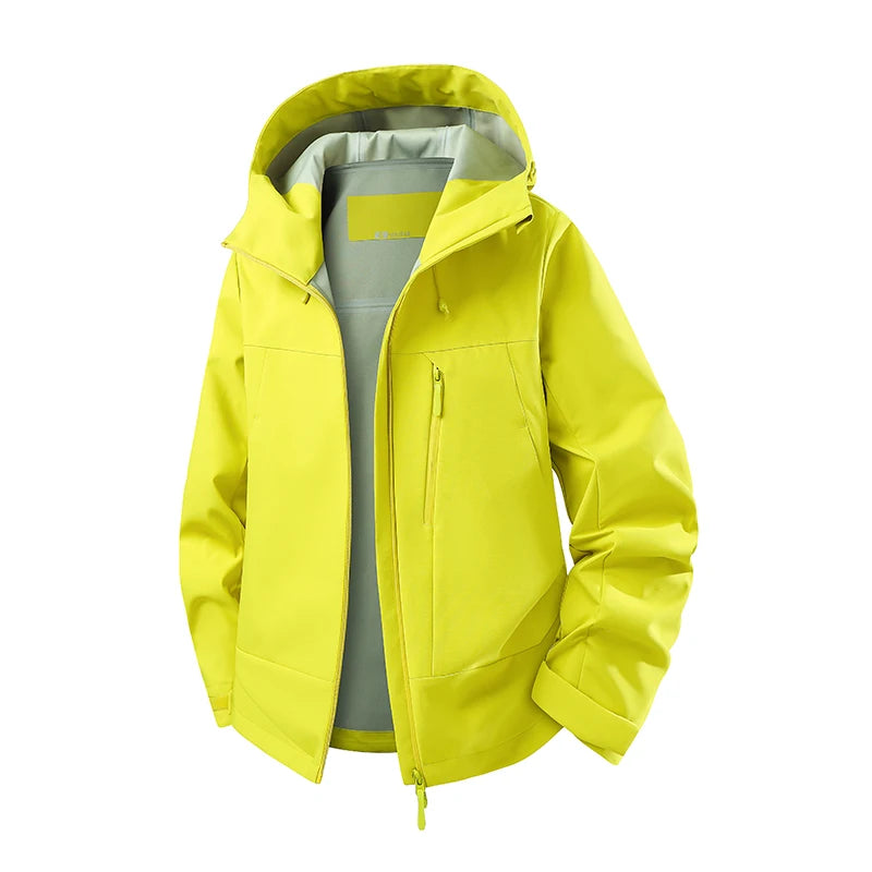 Unisex Waterproof Windproof Hiking Jacket for Outdoor Trekking