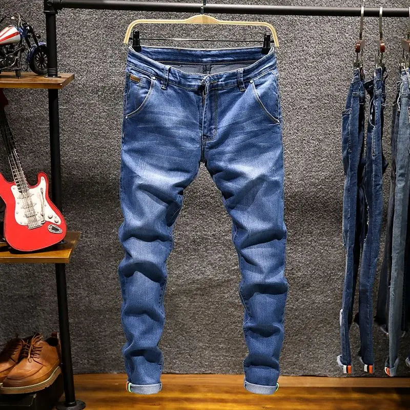 Men's Distressed Slim Fit Denim Jeans for Casual Everyday Wear