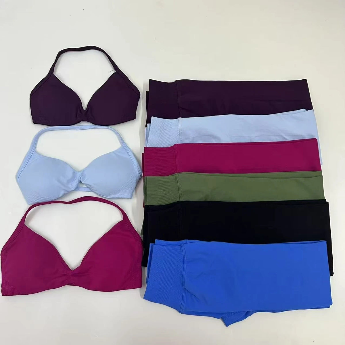 Women's Strappy Bra And Leggings Yoga Set For Workout Outfits