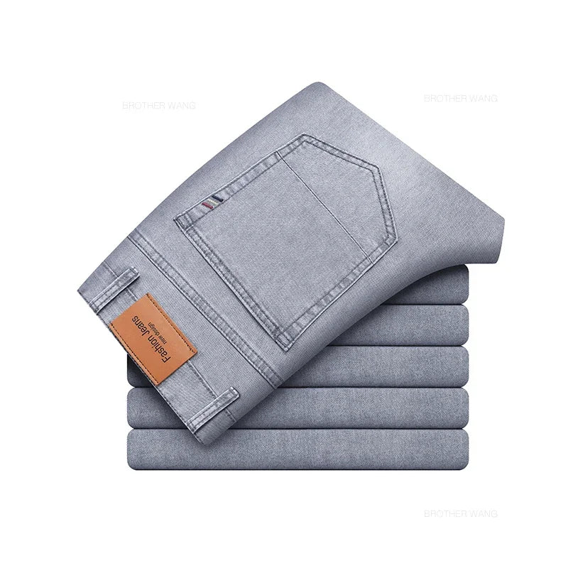 Men's Straight Leg Denim Jeans for Casual Everyday Wear