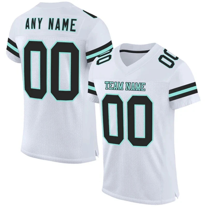 Number Print Football Short Sleeve Jersey For Sports Outfits
