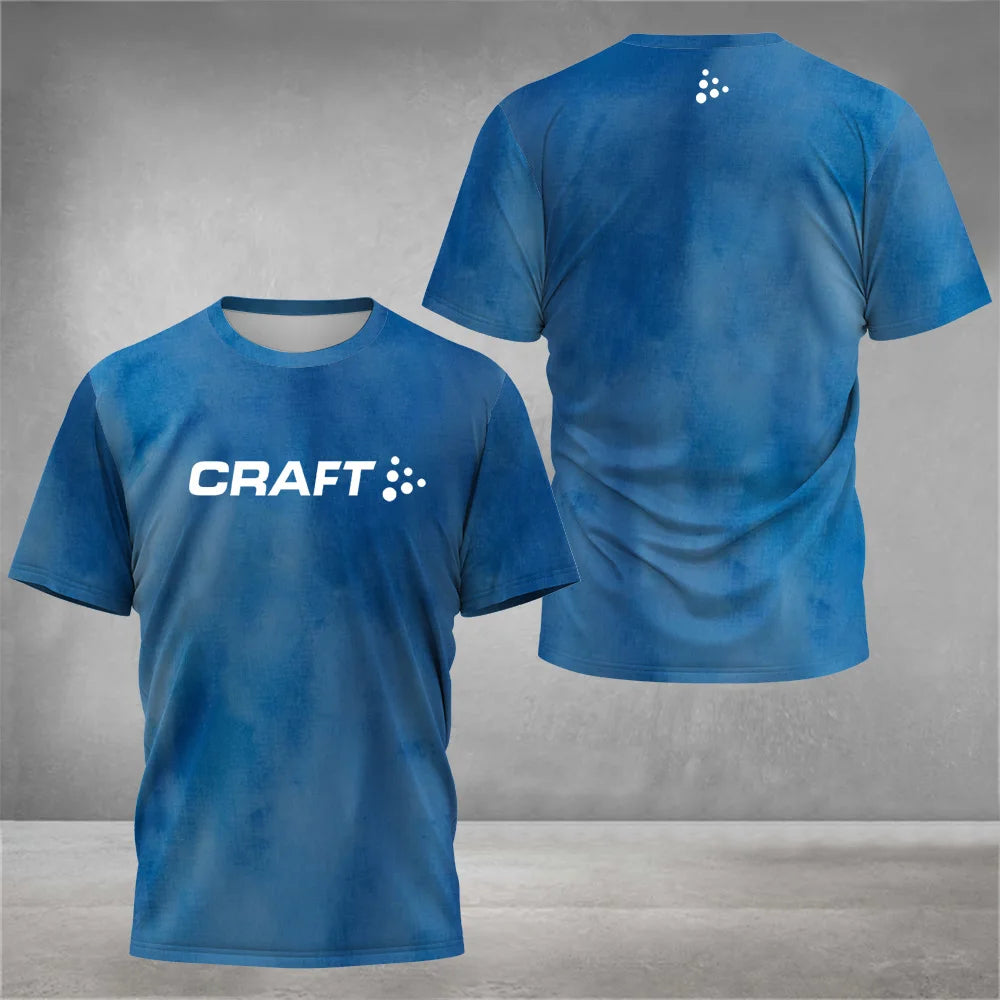 Printed Court Sports Short Sleeve T-shirt For Sports Outfits