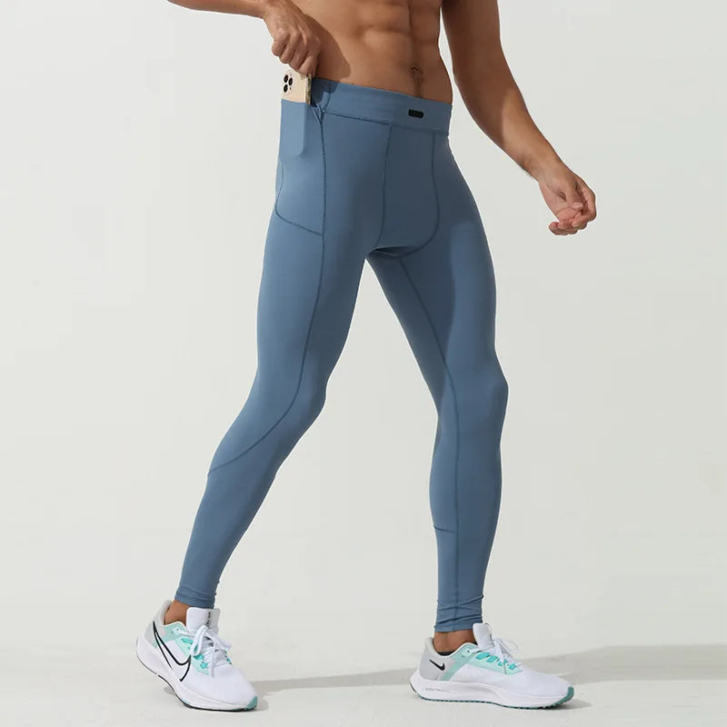 Men's Pocket Training Leggings for Gym and Running