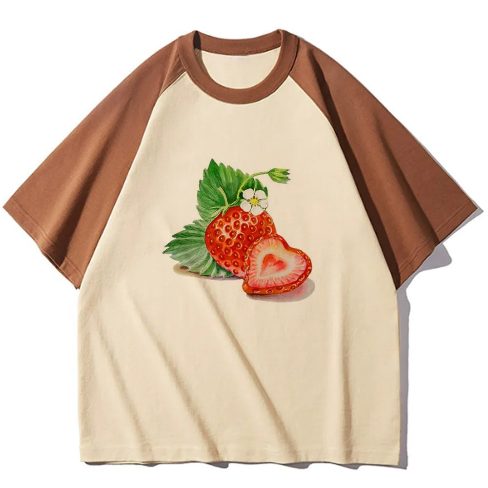 Strawberry Graphic Raglan Short-Sleeve T-Shirt